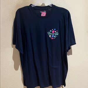 Blessed Girl Woman’s Navy Graphic T-Shirt with Floral Design Brand new